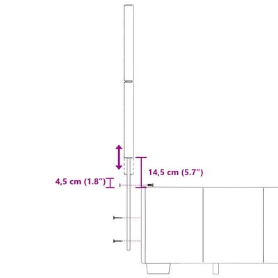 vidaXL sötétbarna szövet rugós ágy matraccal 200 x 200 cm