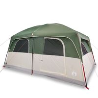 vidaXL 10 személyes zöld vízálló családi sátor