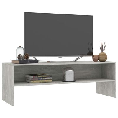 vidaXL betonszürke szerelt fa TV-szekrény 120 x 40 x 40 cm