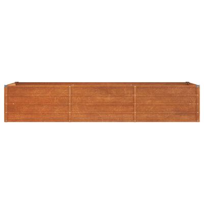 vidaXL rozsda színű corten acél kerti magaságyás 240 x 80 x 45 cm