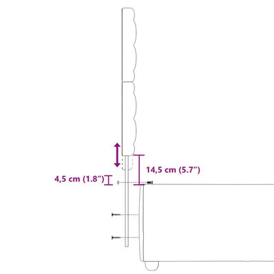 vidaXL fekete szövet rugós ágy matraccal 100 x 200 cm