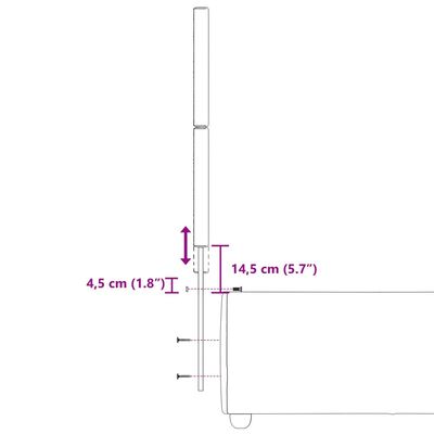 vidaXL sötétszürke szövet rugós ágy matraccal 80 x 200 cm