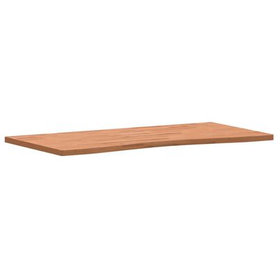 vidaXL tömör bükkfa íróasztallap 110 x (50-55) x 2,5 cm