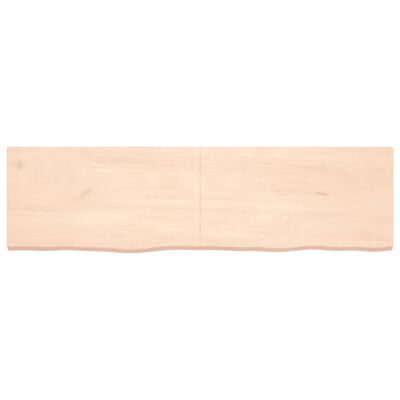 vidaXL kezeletlen tömör tölgyfa asztallap 180x50x(2-4) cm