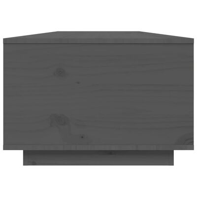 vidaXL szürke tömör fenyőfa dohányzóasztal 80x50x35,5 cm