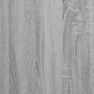 vidaXL szürke sonoma szerelt fa és fém ágykeret 150 x 200 cm