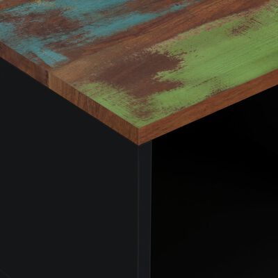 vidaXL tömör újrahasznosított és szerelt fa dohányzóasztal 80x50x40 cm