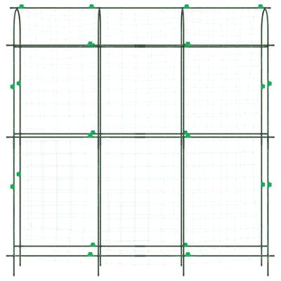 vidaXL acél U-alakú kerti rács kúszónövényekhez 181 x 31 x 182,5 cm