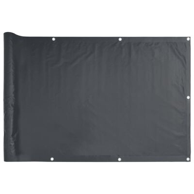 vidaXL antracitszürke PVC belátás elleni erkélyparaván 600x120 cm