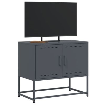 vidaXL antracitszürke acél TV-szekrény 68,5x39x60,5 cm