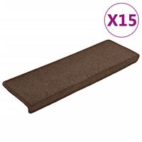 vidaXL 15 db barna lépcsőszőnyeg 65x21x4 cm