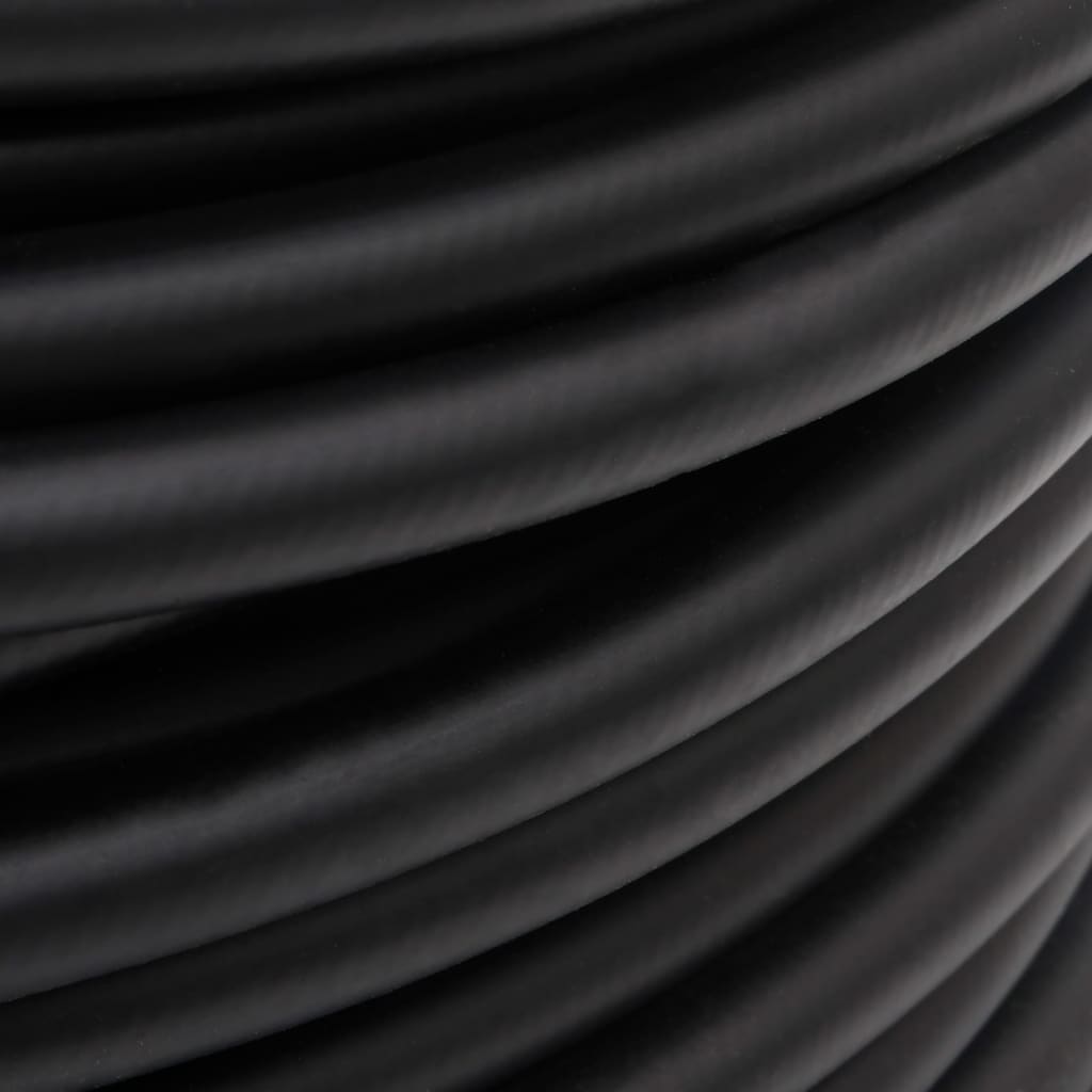 vidaXL fekete gumi és PVC hibrid légtömlő 0,6" 100 m