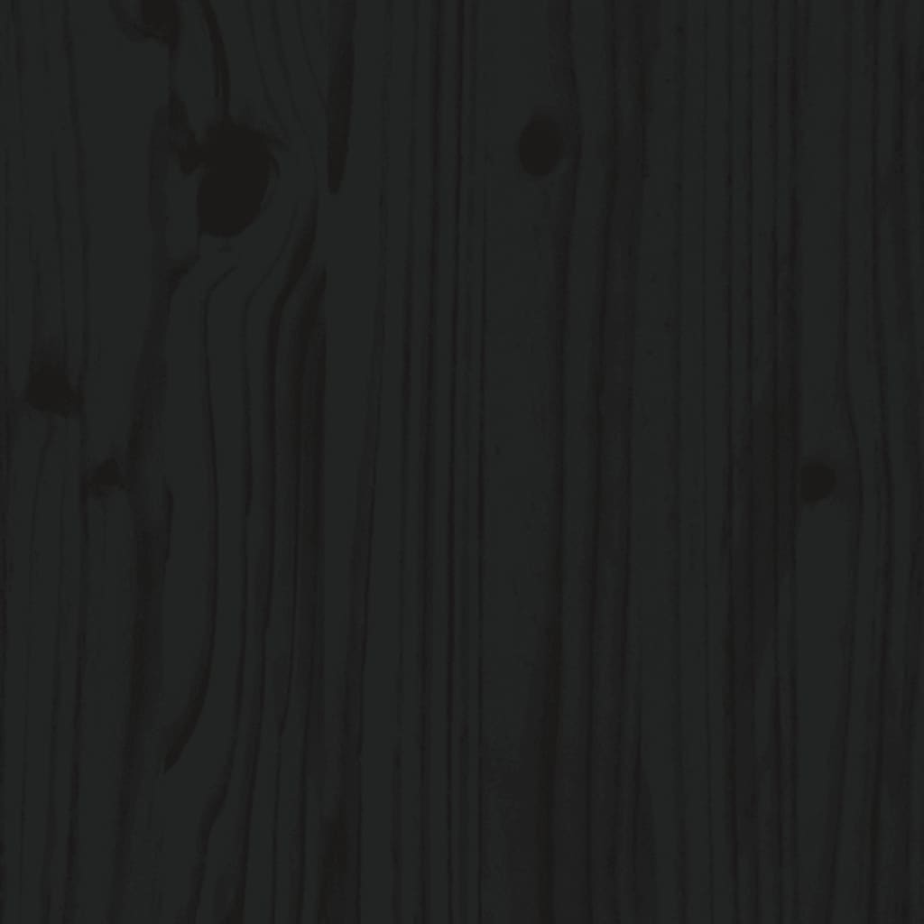 vidaXL fekete tömör fenyőfa egymásra rakható ágy 80x200 cm