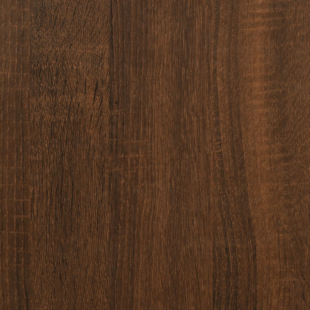 vidaXL 2 db barna tölgyszínű szerelt fa tálalószekrény