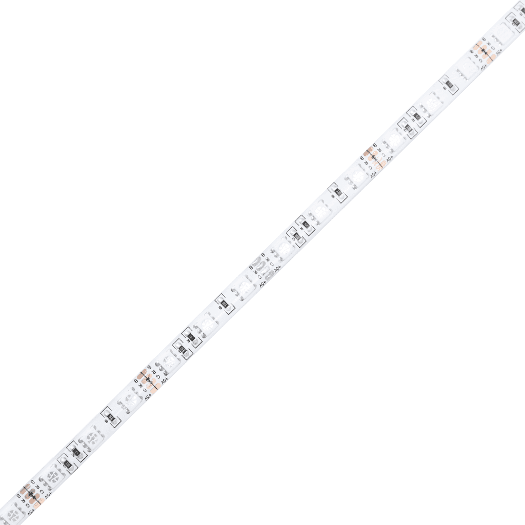 vidaXL kék szövet rugós és LED-es ágy matraccal 120 x 200 cm