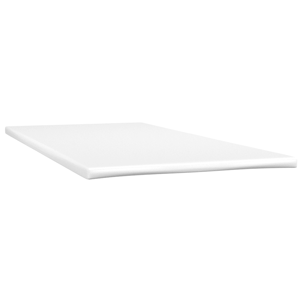 vidaXL világosszürke bársony rugós és LED-es ágy matraccal 100x200 cm