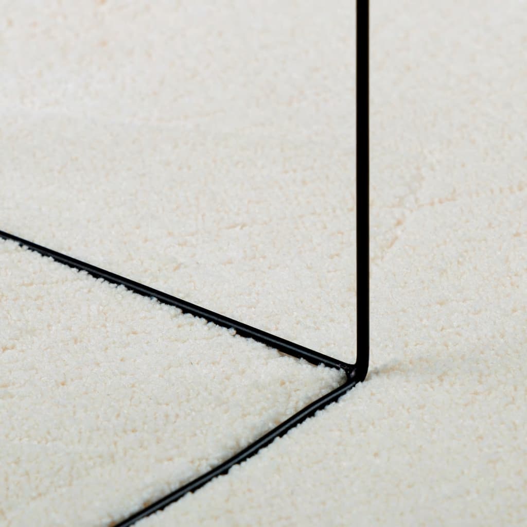 vidaXL OVIEDO krémszínű rövid szálú szőnyeg 300 x 400 cm