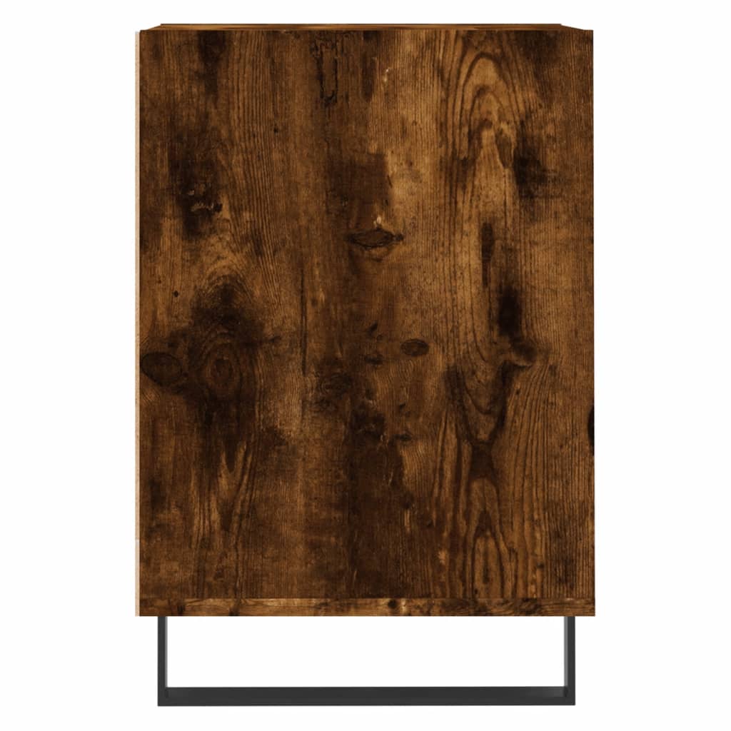 vidaXL füstös tölgyszínű szerelt fa TV-szekrény 100x35x55 cm