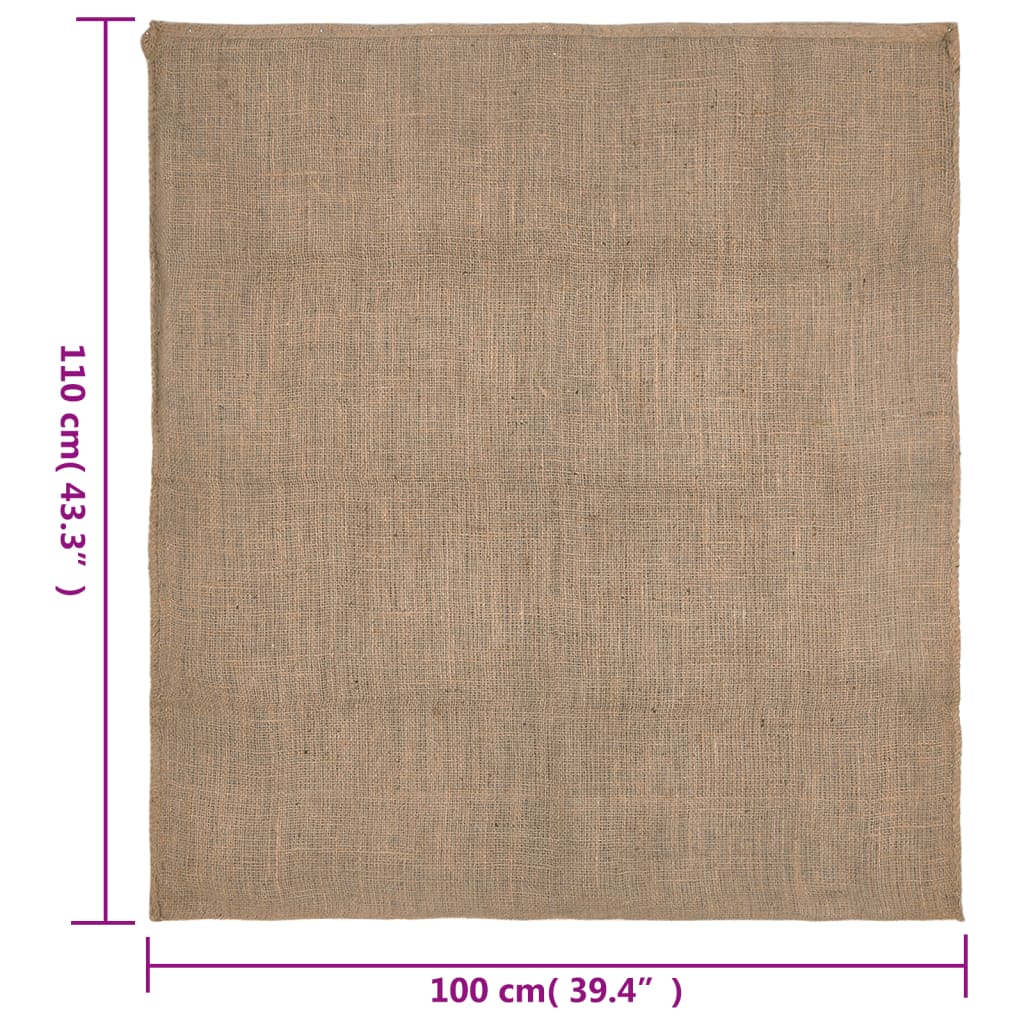 vidaXL 30 db jutazsák 100 x 110 cm 100% juta 220 g/m2