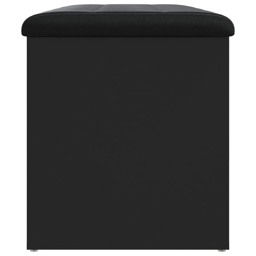 vidaXL fekete szerelt fa tárolópad 82 x 42 x 45 cm