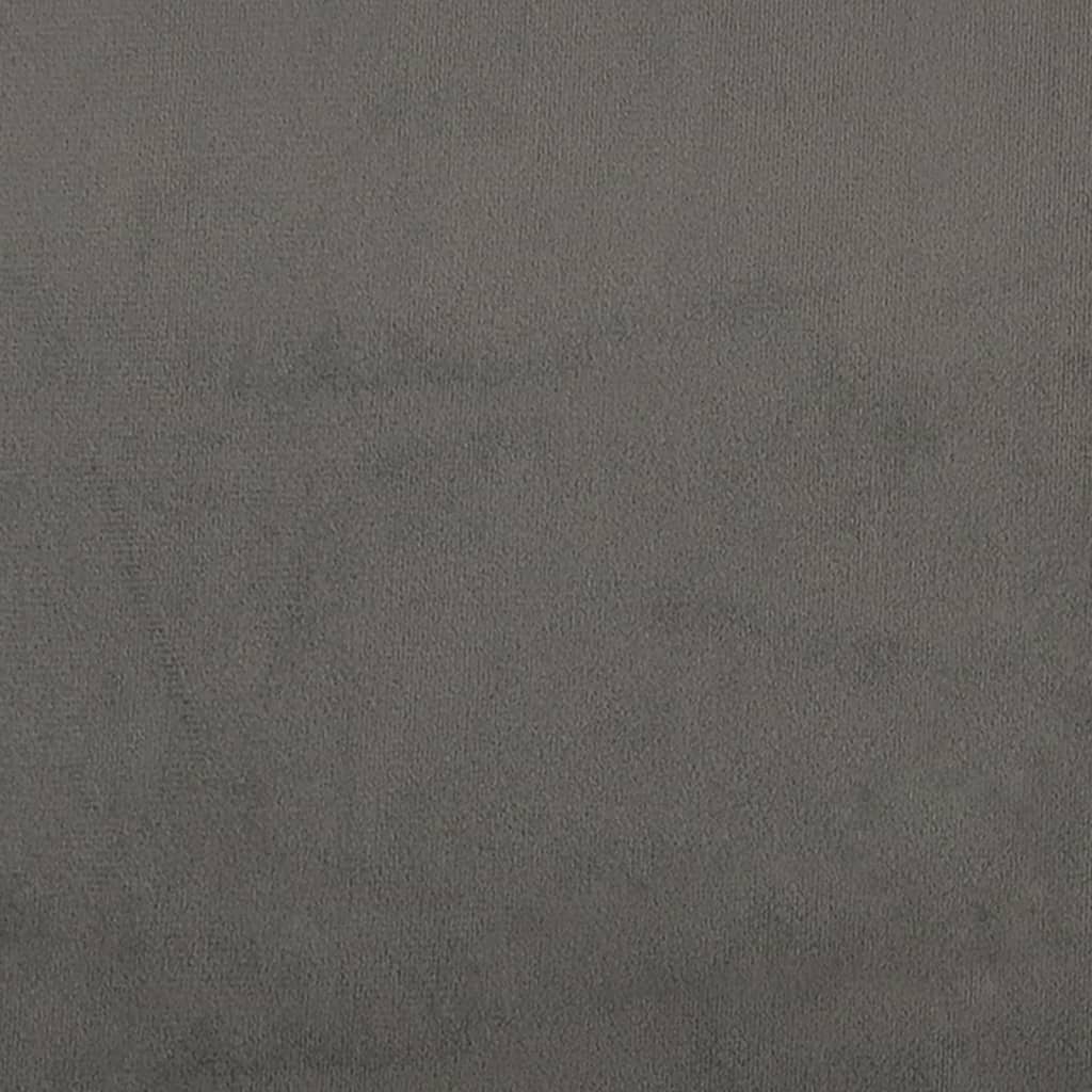 vidaXL sötétszürke bársony fejtámla 80 x 5 x 78/88 cm