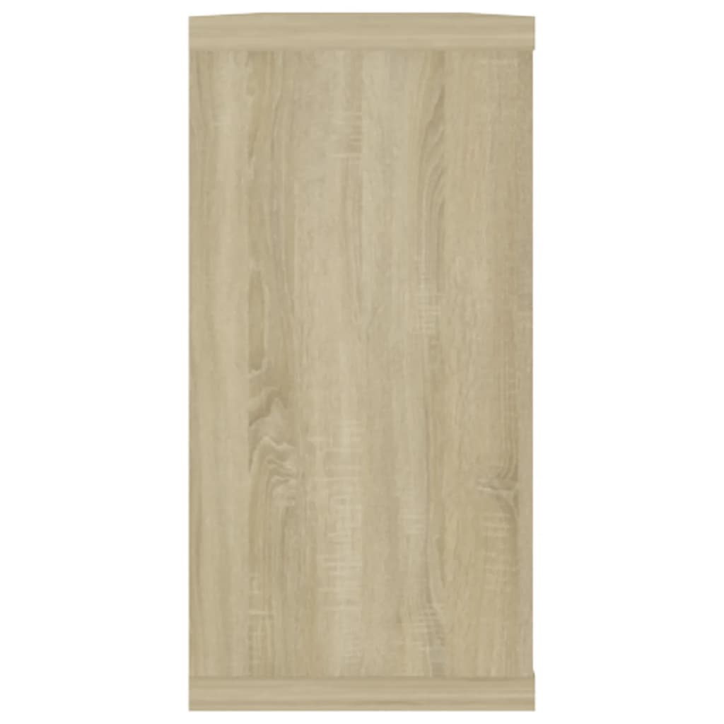 vidaXL 4 db sonoma-tölgy színű szerelt fa fali polc 100x15x30 cm