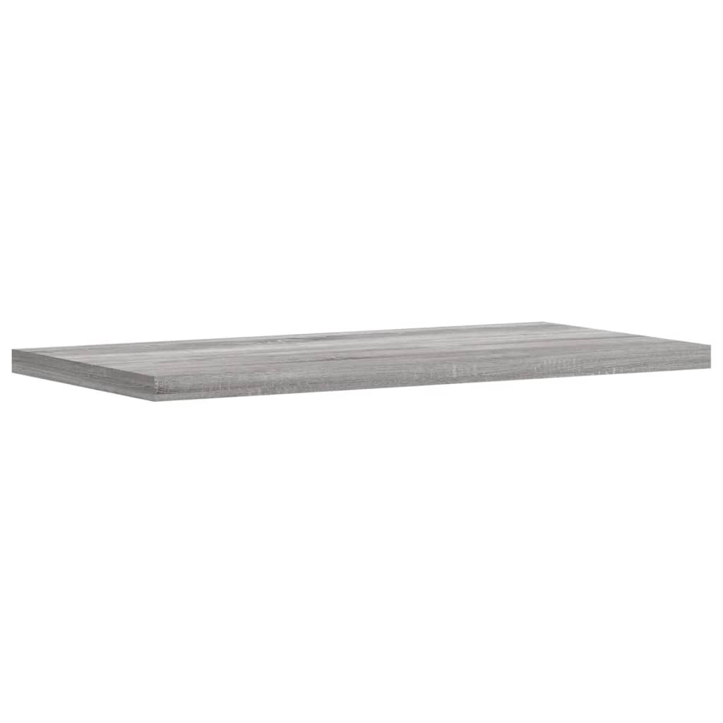 vidaXL 8 db szürke sonoma színű szerelt fa fali polc 40 x 20 x 1,5 cm