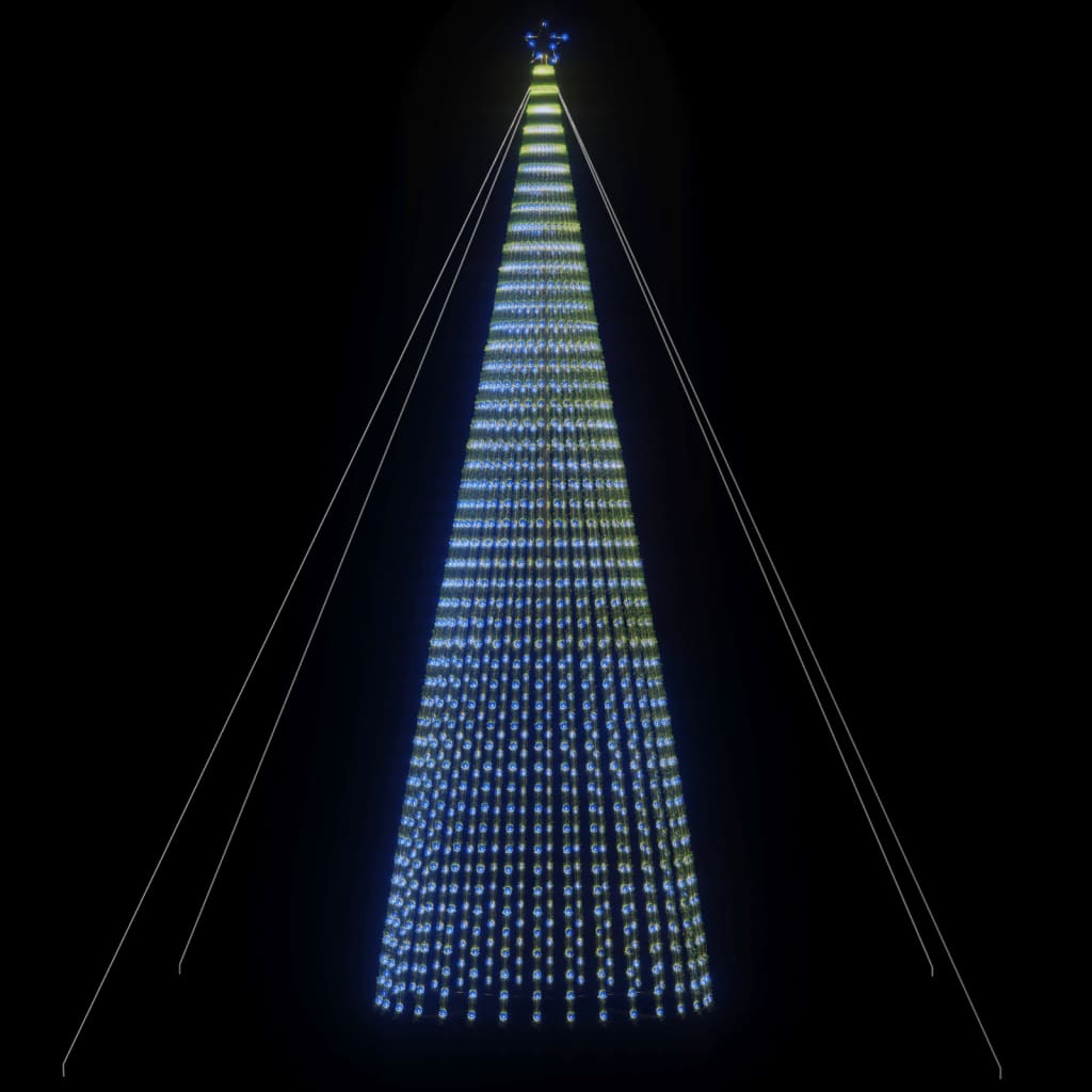 vidaXL kék karácsonyfa fénykúp 1544 LED 500 cm