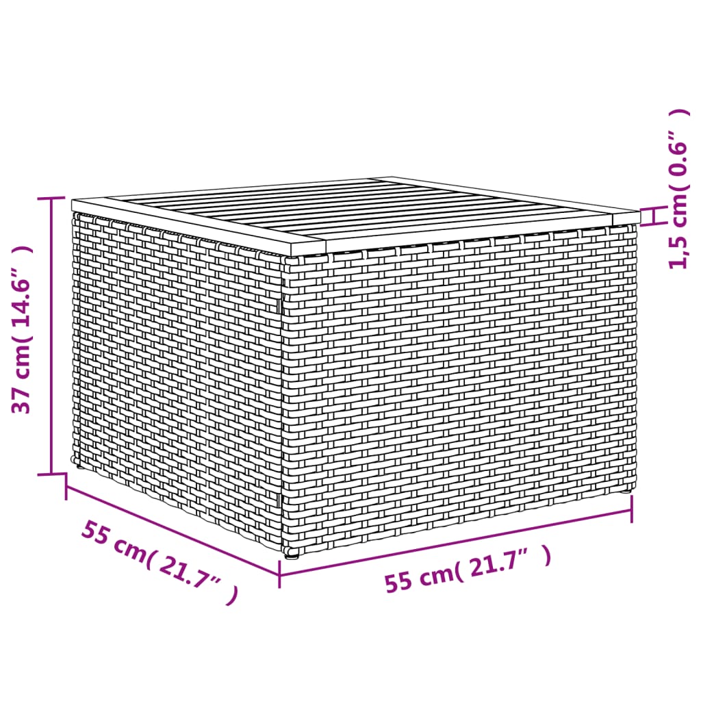 vidaXL 14 részes szürke polyrattan kerti ülőgarnitúra párnákkal