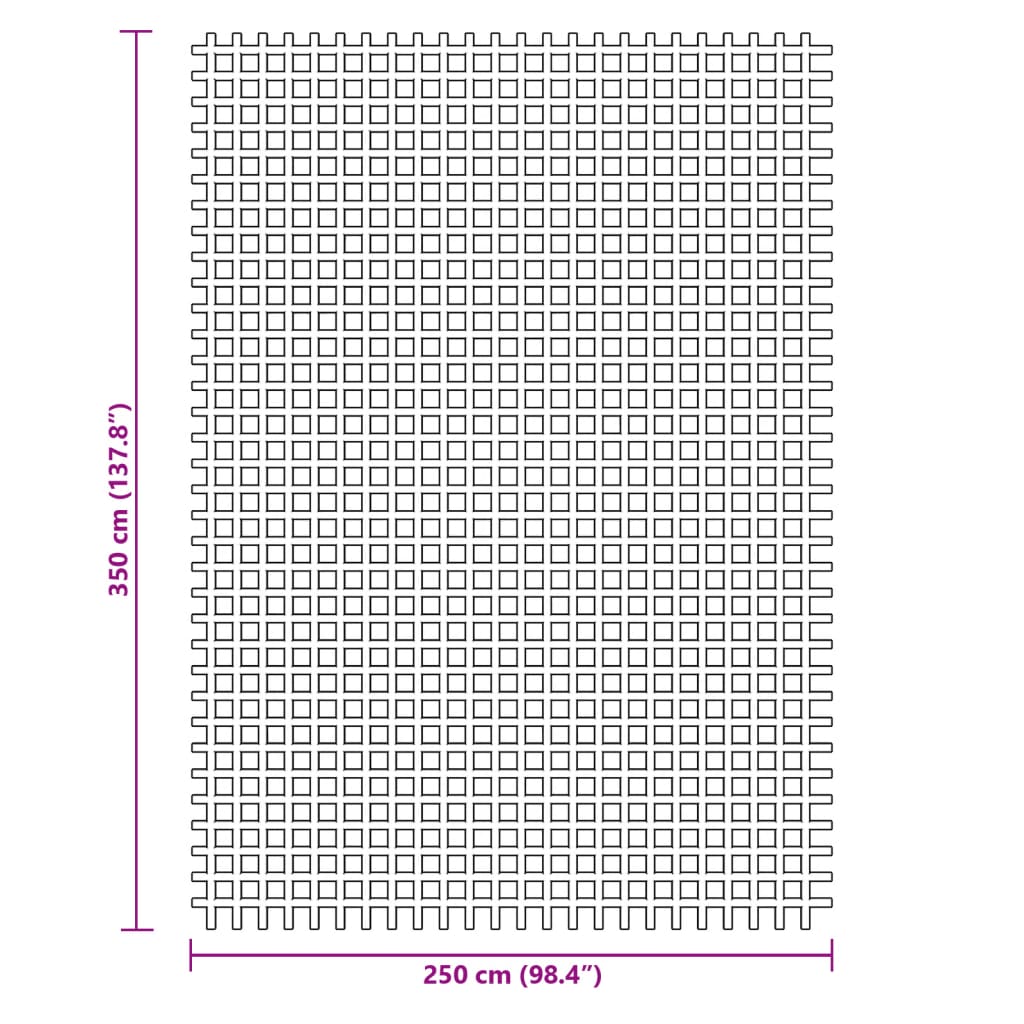 vidaXL kék kempingszőnyeg 3,5 x 2,5 m