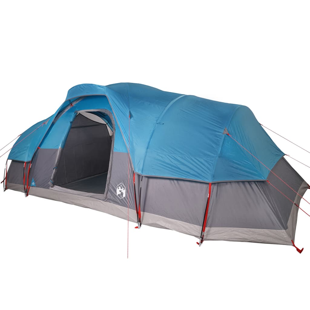 vidaXL 11 személyes kék vízálló kupolás családi sátor