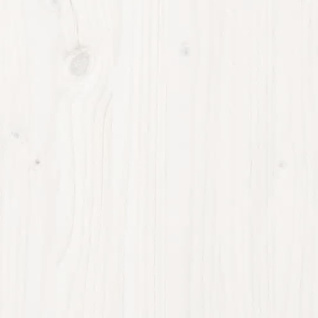 vidaXL fehér tömör fenyőfa tálalószekrény 98,5 x 40 x 75 cm