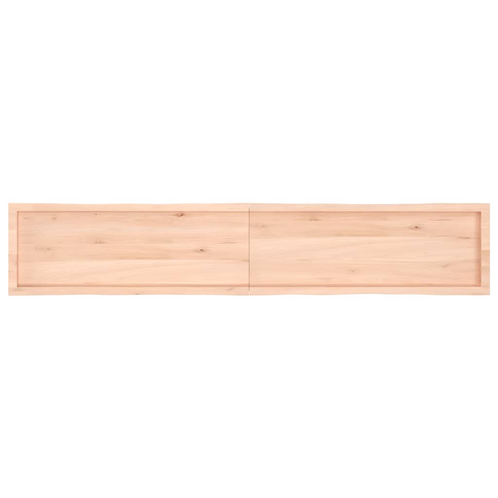 vidaXL kezeletlen tömör fa asztallap 220x40x(2-4) cm