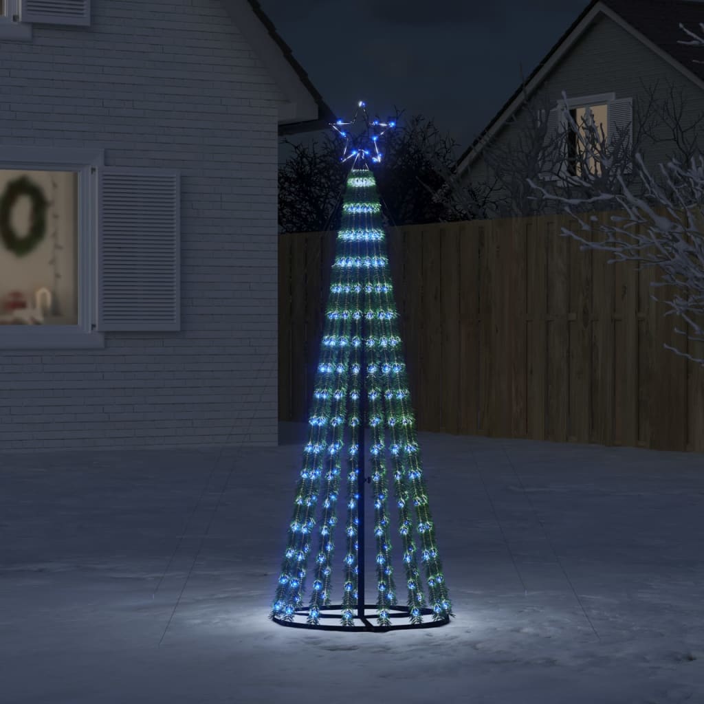 vidaXL kék karácsonyfa fénykúp 275 LED 180 cm