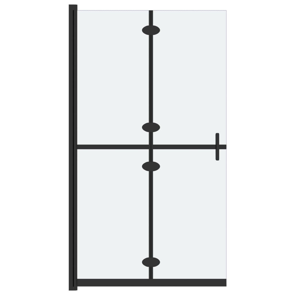 vidaXL ESG tejüveg összecsukható zuhanyfal 90 x 190 cm