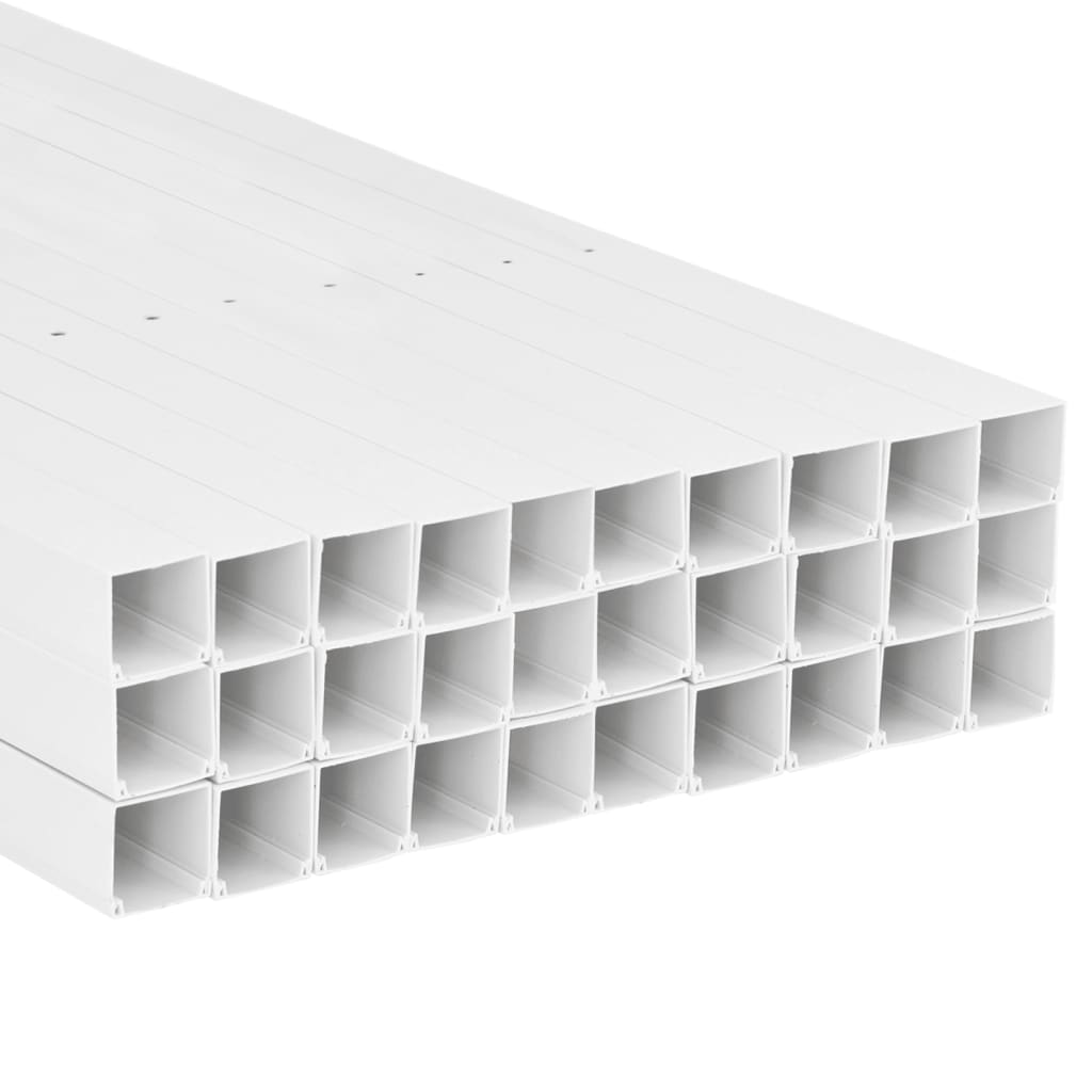 vidaXL PVC kábelcsatornák 100 x 40 mm 30 m