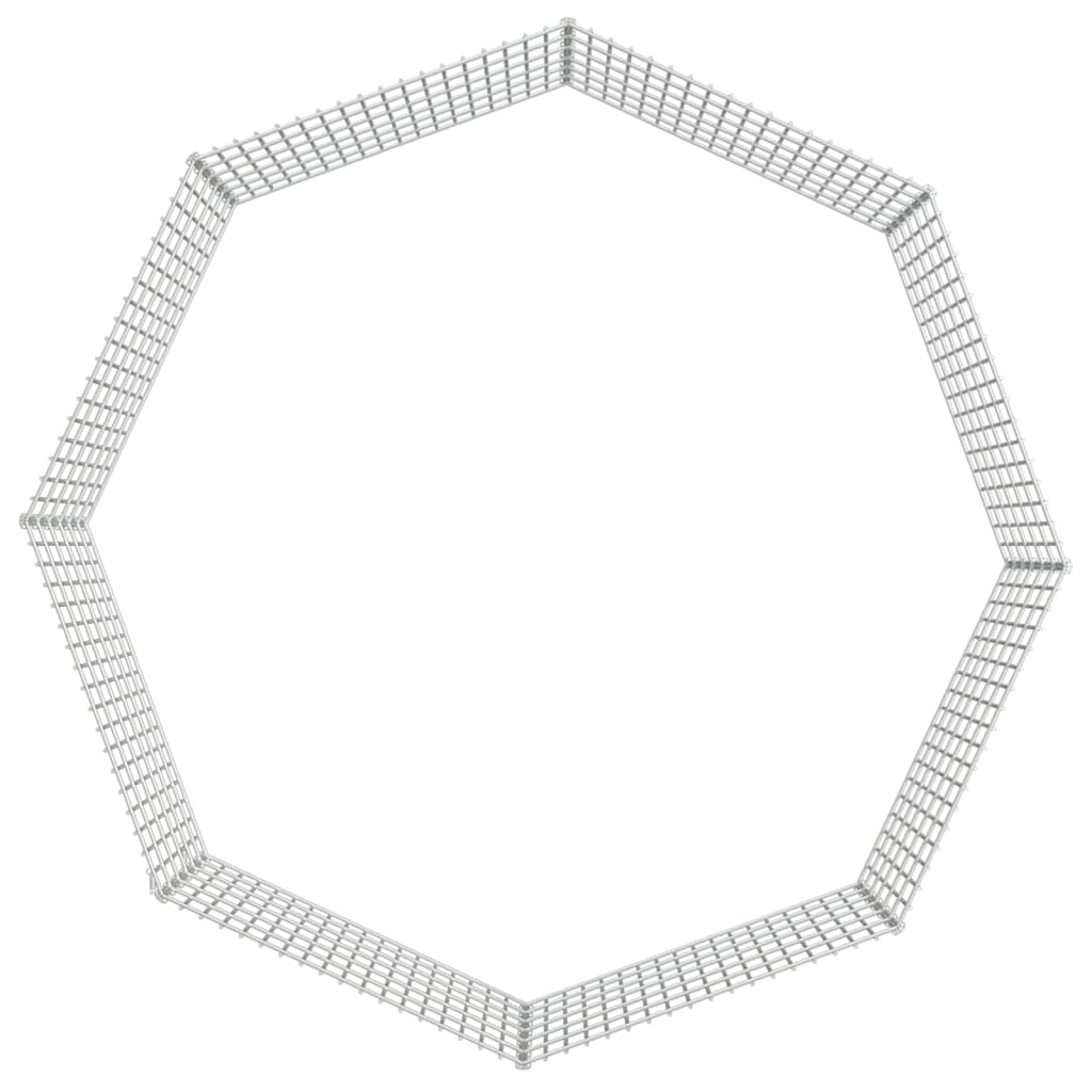 vidaXL 8 paneles horganyzott vas szabadon álló állatketrec 54 x 60 cm