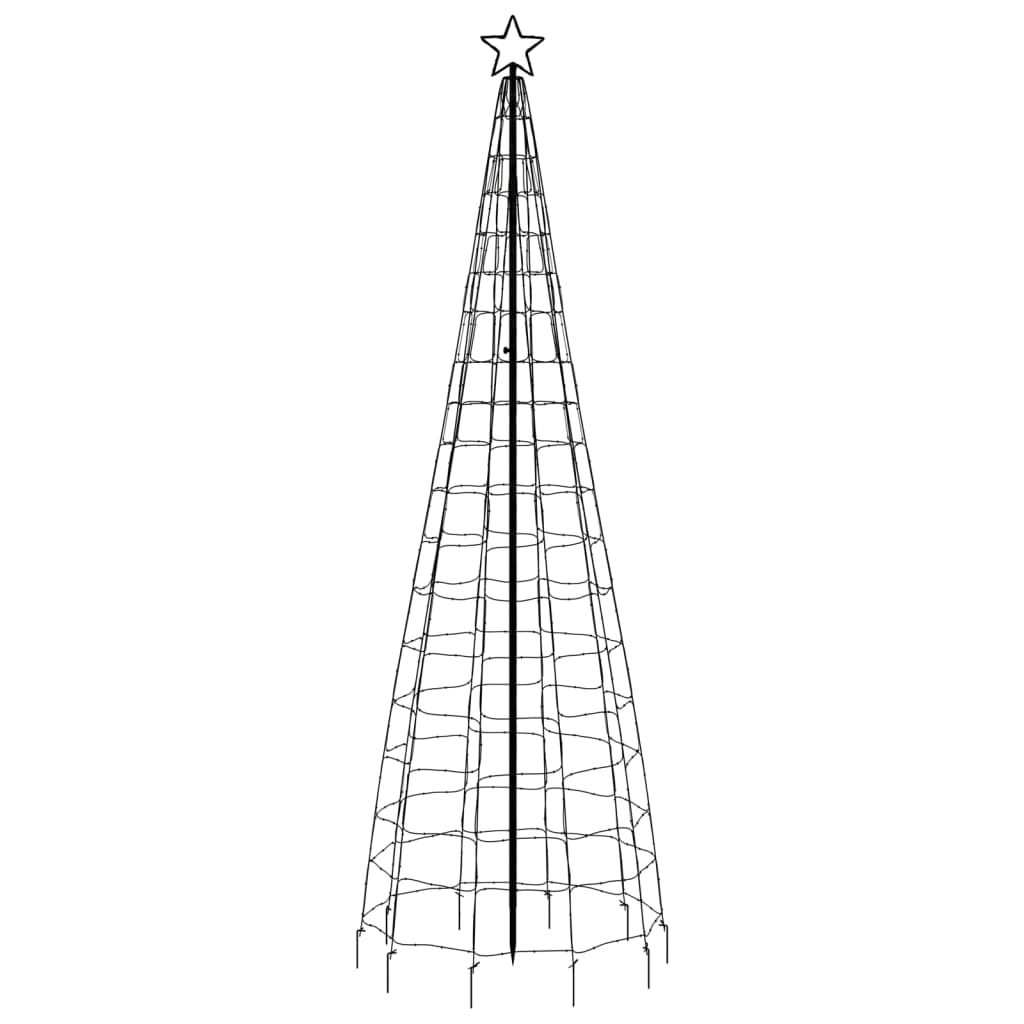 vidaXL meleg fehér karácsonyfa fénykúp tüskékkel 570 LED 300 cm