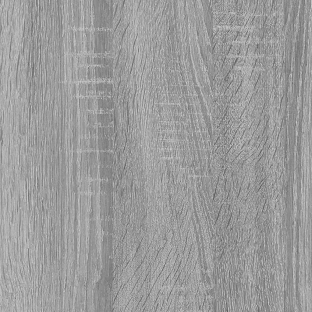 vidaXL szürke sonoma színű szerelt fa tálalószekrény 91x29,5x65 cm
