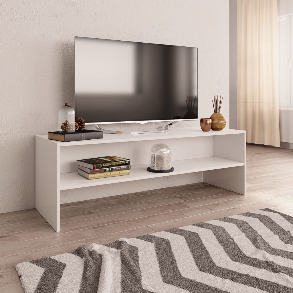 vidaXL fehér szerelt fa TV-szekrény 120 x 40 x 40 cm
