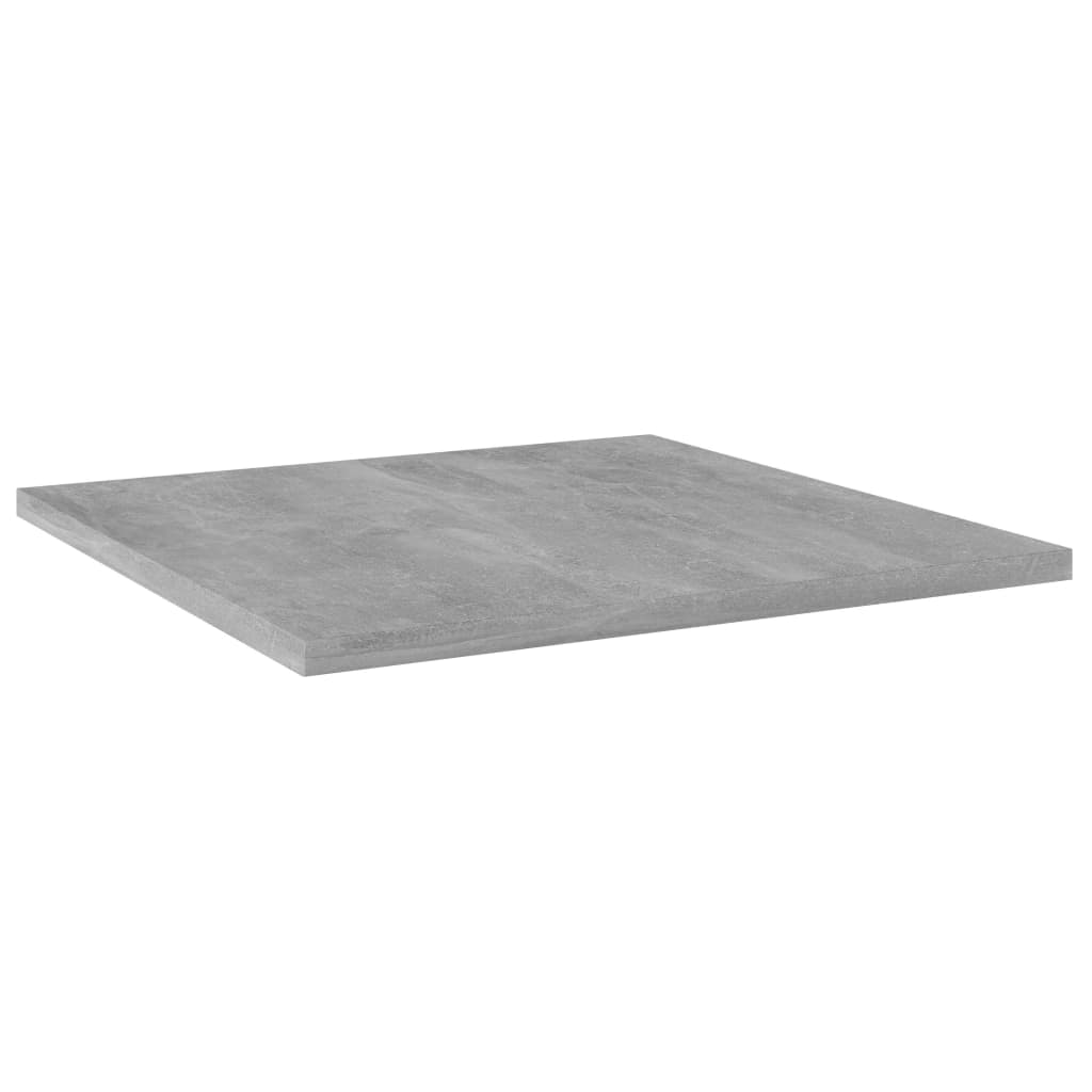 vidaXL 4 db betonszürke szerelt fa könyvespolc 40 x 40 x 1,5 cm