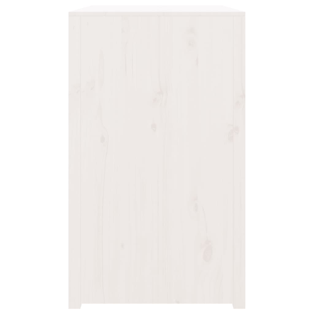 vidaXL fehér tömör fenyőfa kültéri konyhaszekrény 106x55x92 cm
