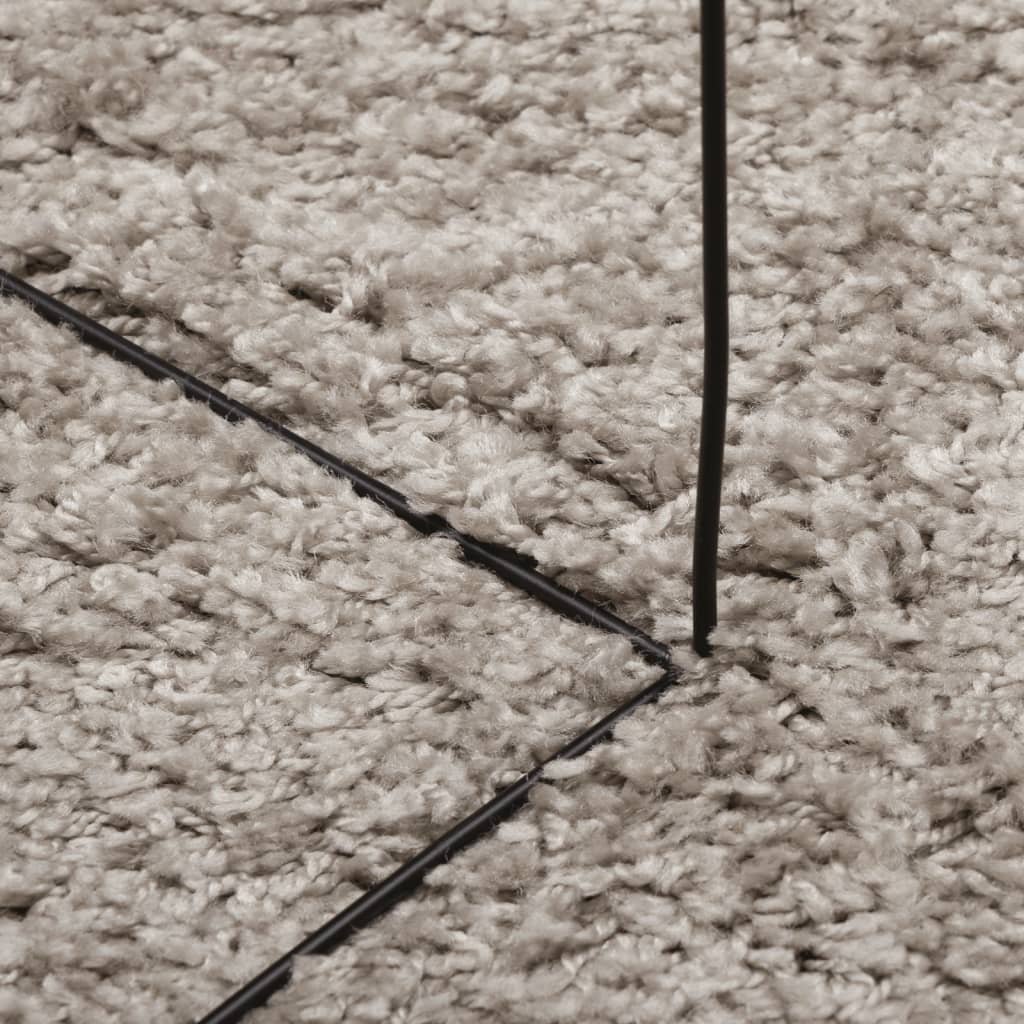 vidaXL PAMPLONA bézs magas szálú bolyhos modern szőnyeg 100 x 200 cm