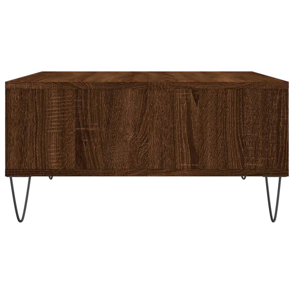 vidaXL barna tölgyszínű szerelt fa dohányzóasztal 60 x 60 x 30 cm