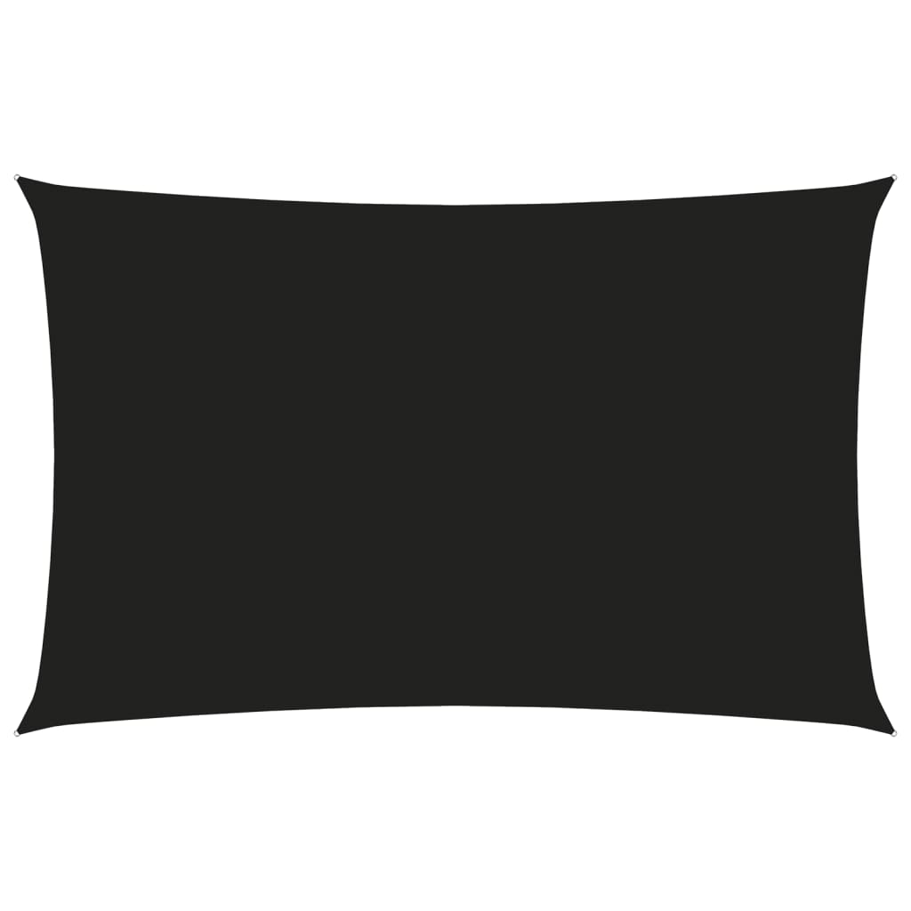 vidaXL fekete téglalap alakú oxford-szövet napvitorla 4 x 7 m