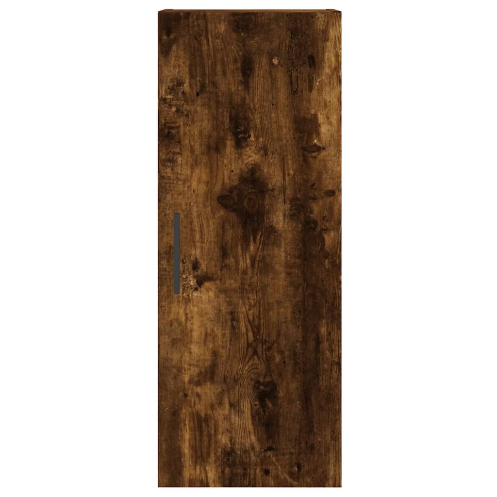 vidaXL füstös tölgy színű szerelt fa magasszekrény 34,5x34x180 cm