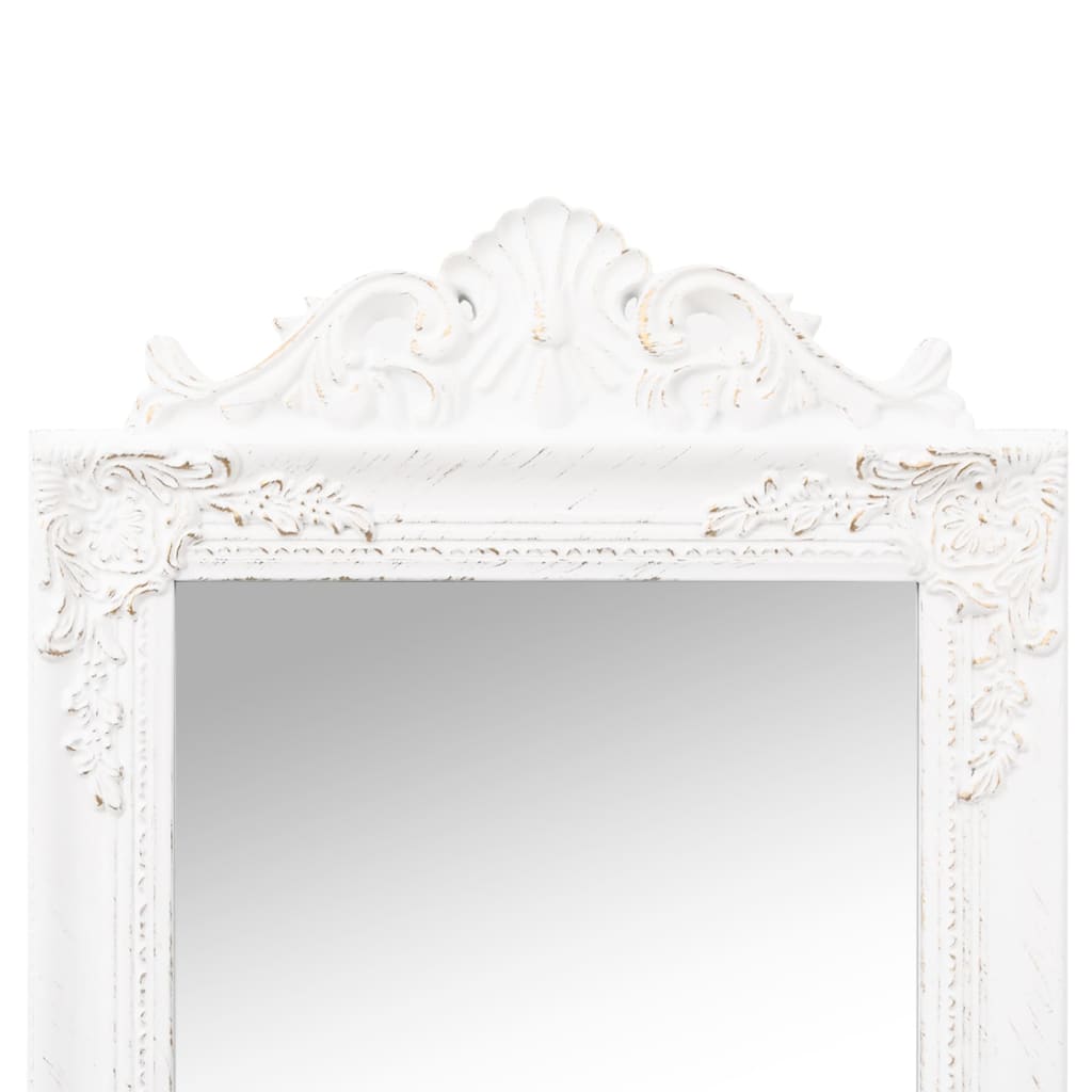 vidaXL fehér szabadon álló tükör 45x180 cm