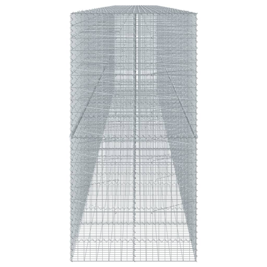 vidaXL horganyzott vas gabion kosár fedéllel 1150 x 100 x 200 cm