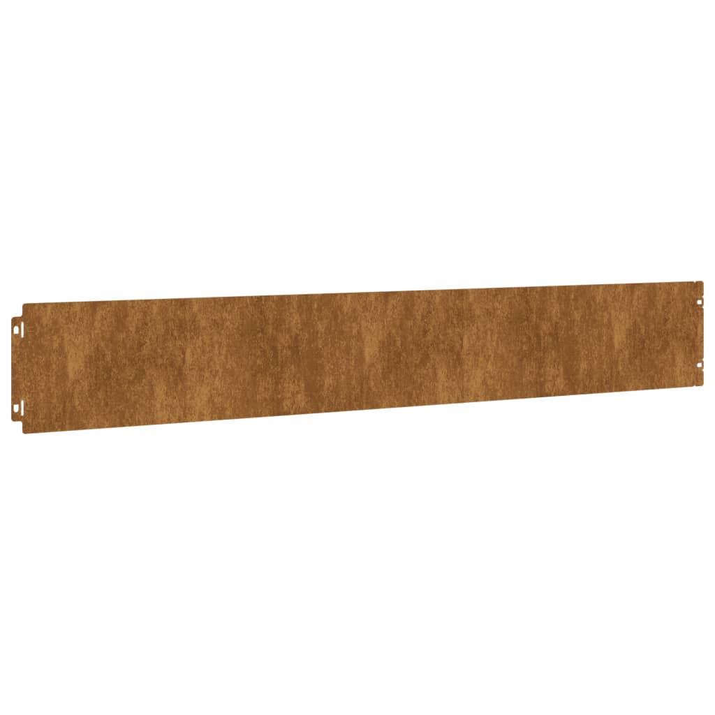 vidaXL 50 db rugalmas corten acél gyepszegély 15 x 103 cm