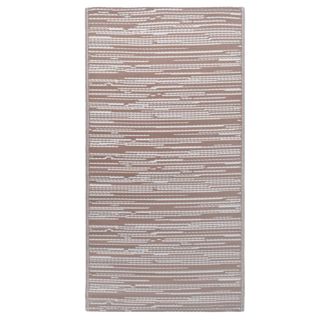 vidaXL szürkésbarna PP kültéri szőnyeg 140x200 cm